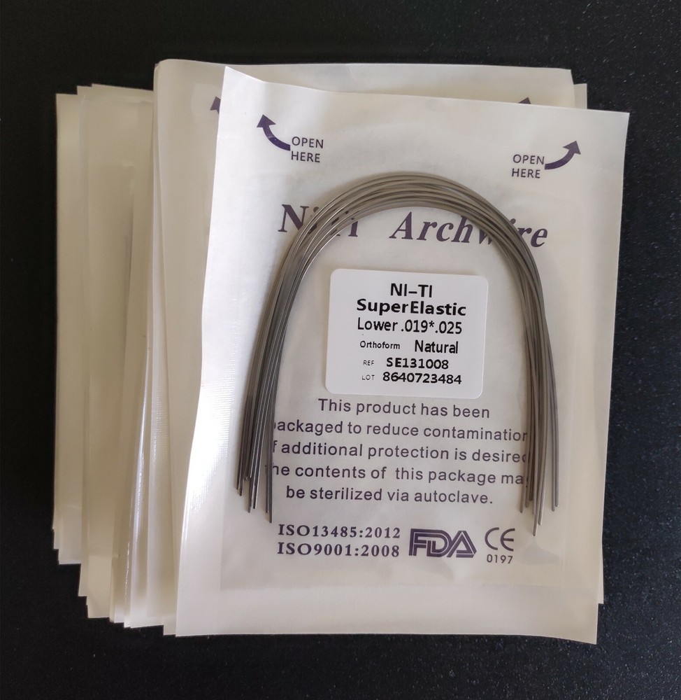 20Packs 200 Pcs Super Elastic Niti Arch Wire Rectangular Bows Nature Form