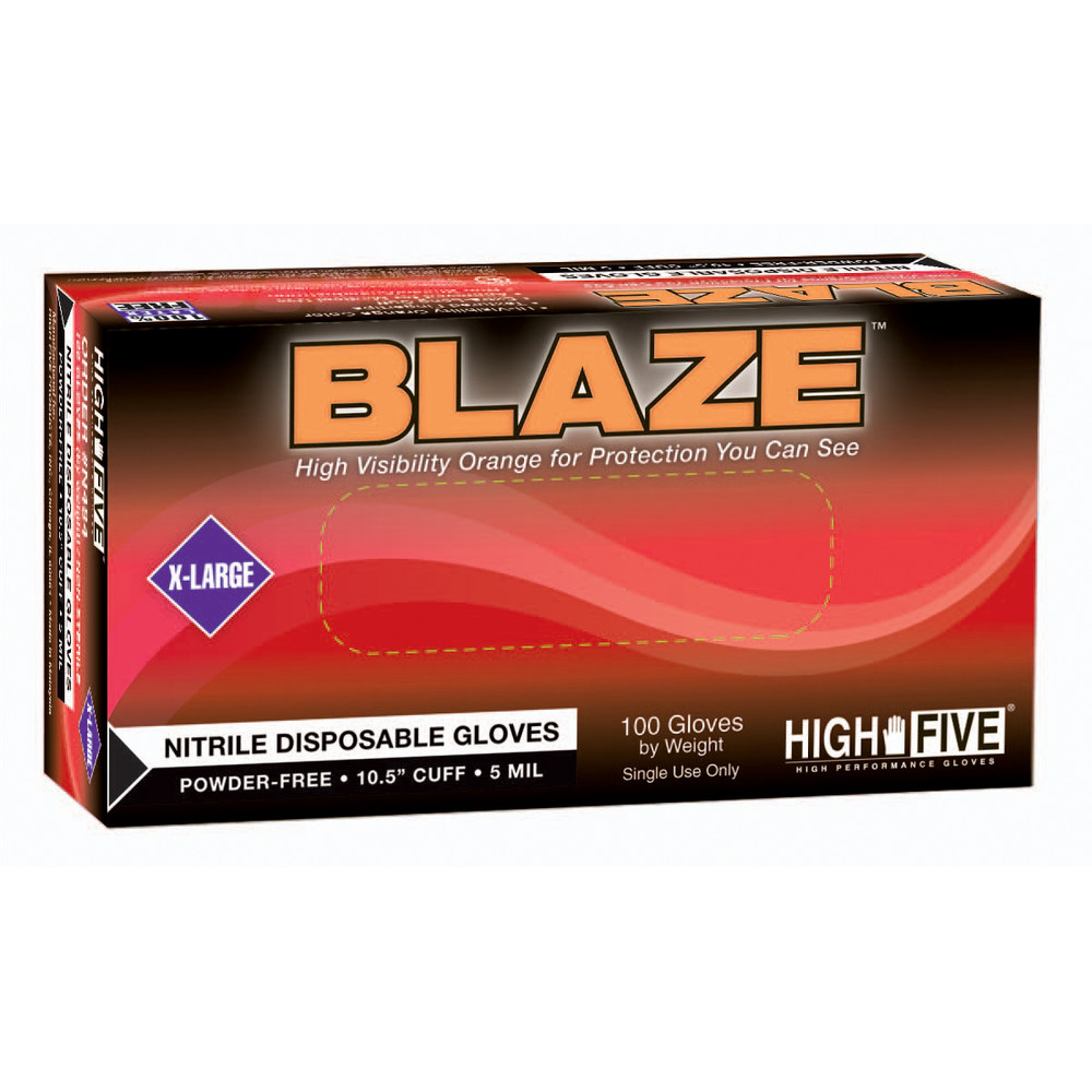 Microflex BLAZE PF NITRILE EXAM GLOVES MEDIUM