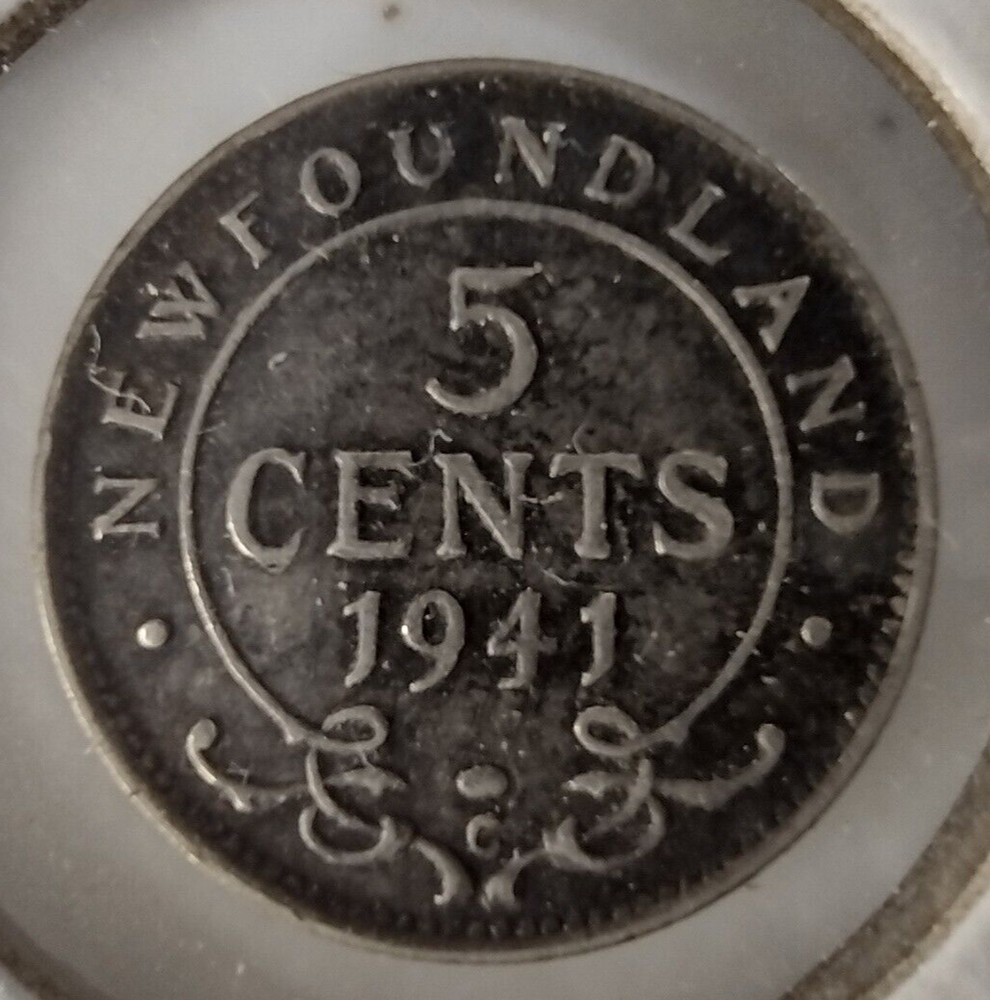 1941-C Newfoundland 5 Cents - Silver