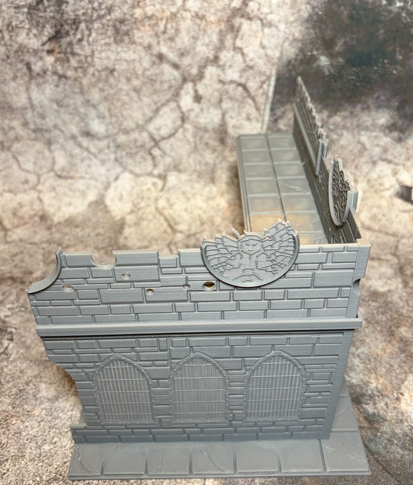 Plastic UKTC 40k Terrain Medium L Ruin (1 Piece) Easy stack system - Tournament