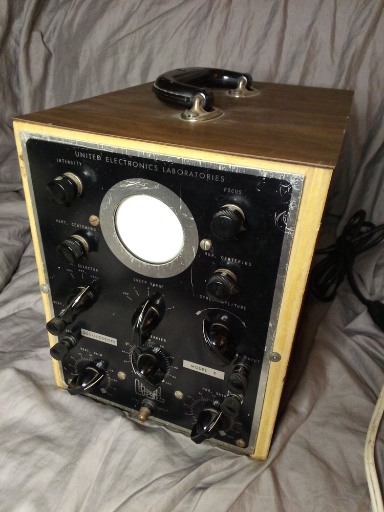 Vintage United Electronics Laboratories UEL Oscilloscope Model E