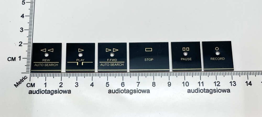 Harman Kardon Cassette Function Button Labels Custom Made Set CD391 CD491