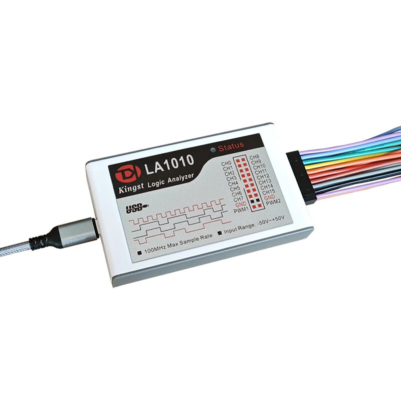 USB Logic Analyzer 100M Max Sample Rate,16Channels,10B Samples,FPGA Debug Tool