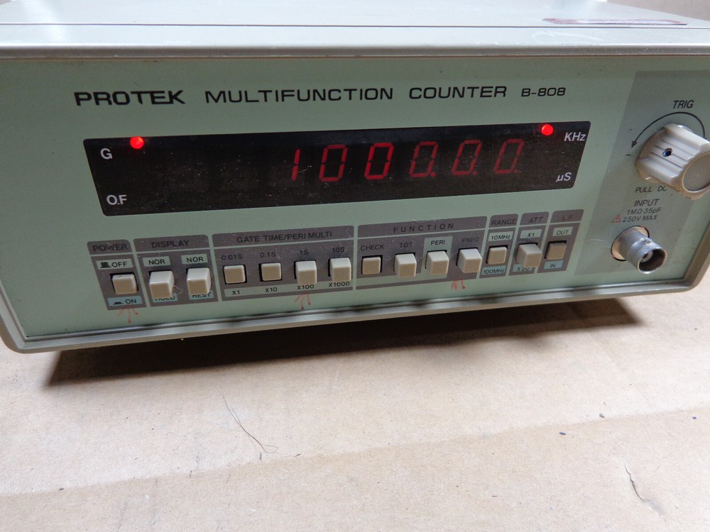 Protek Multifunction Frequency Counter model B-808 electronic test equipment C22