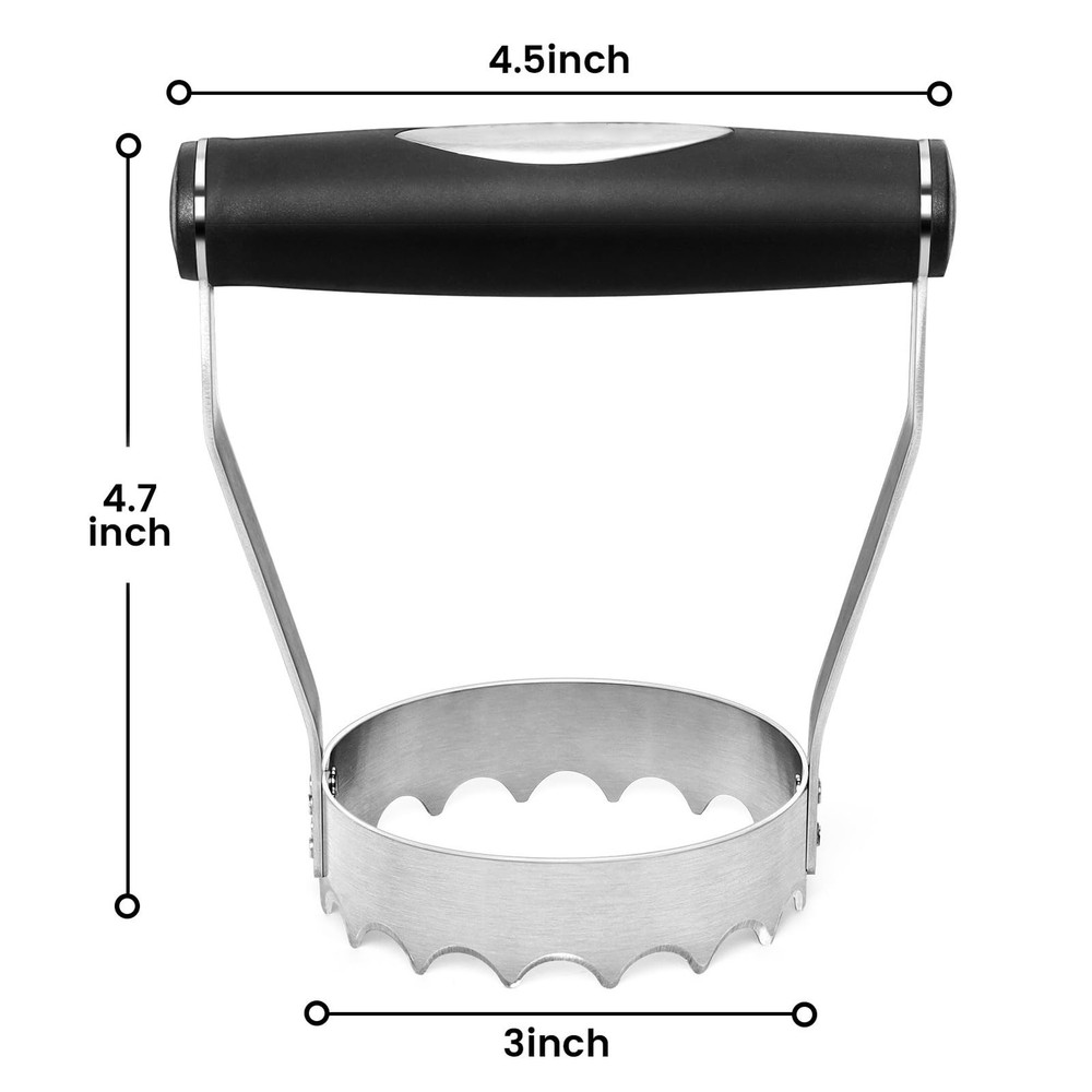 Serrated Edge Chopper, For Vegetable Meat Cabbage, 3 Inch