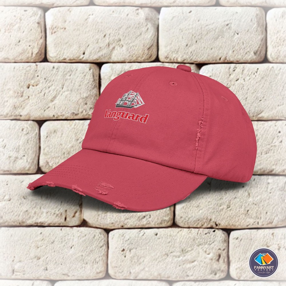 Vanguard Ship Logo Unisex Distressed Cap