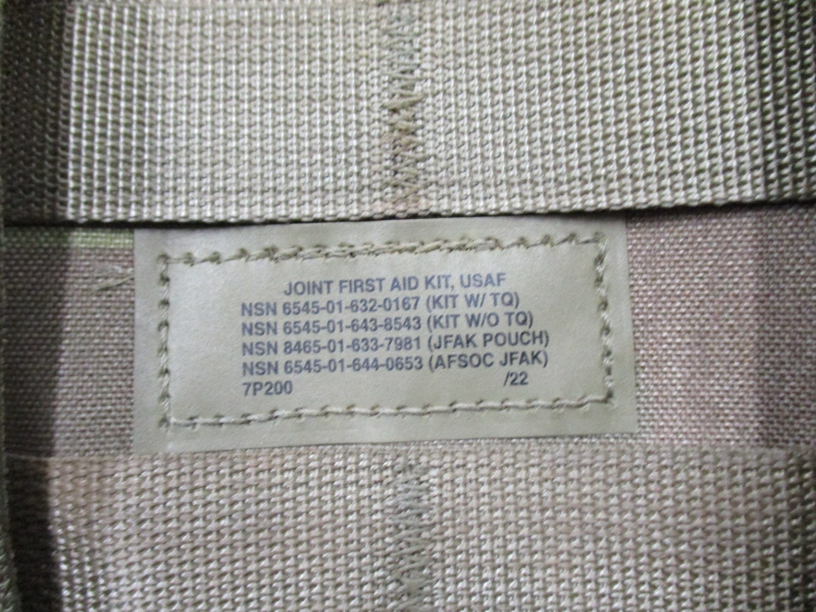 USGI IFAK GEN 7 CAT TOURNIQUET QUIKCLOT BANDAGE DRESSING IFAK FIRST AID MULTICAM