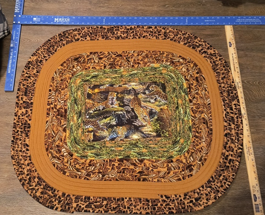 Cheetah Leopard Washable Rug