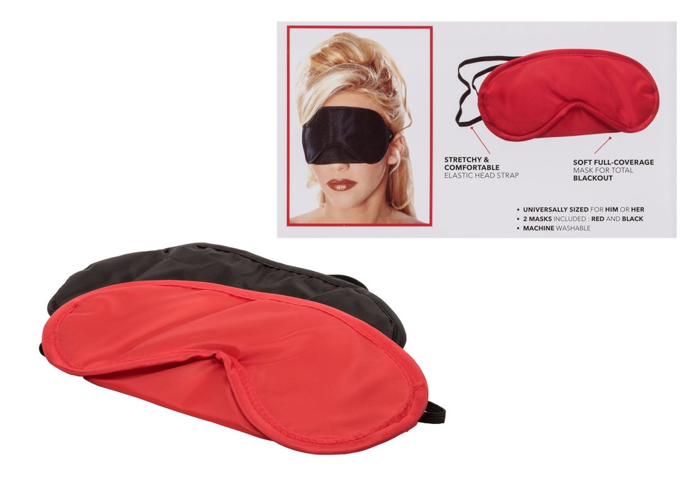 Full Coverage Bondage Eye Mask Fetish Blindfold Cover BDSM Accessories SET