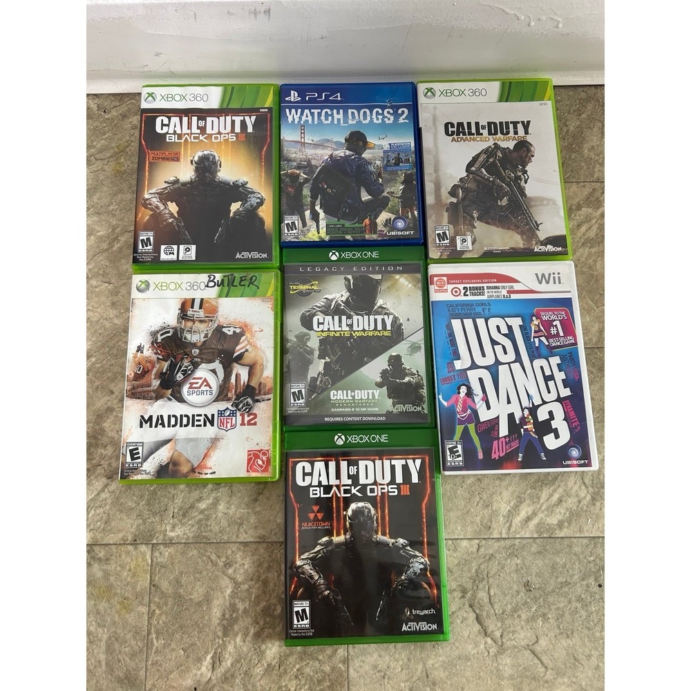 Video game bundle - 7 games Xbox/wii/ps4