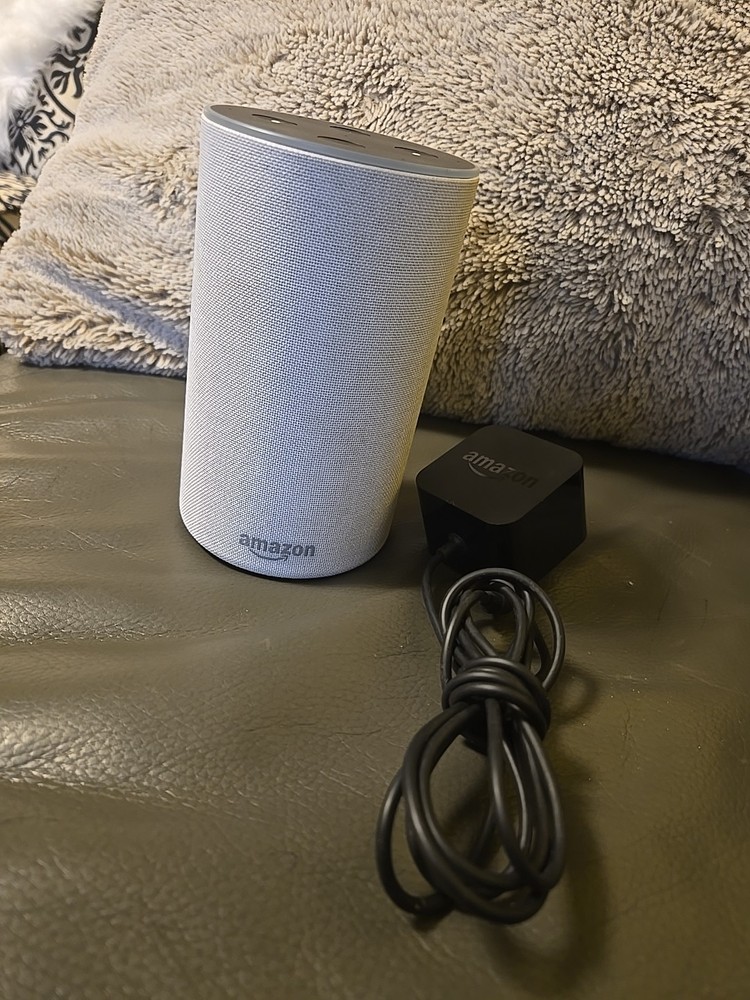 Amazon Echo (2nd Generation) Smart Assistant - Sandstone Fabric