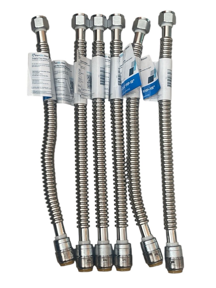 SharkBite Max Supply Flex Hose/Water Heater Push-to-connect 3/4" x 3/4"FIP 18"-Z