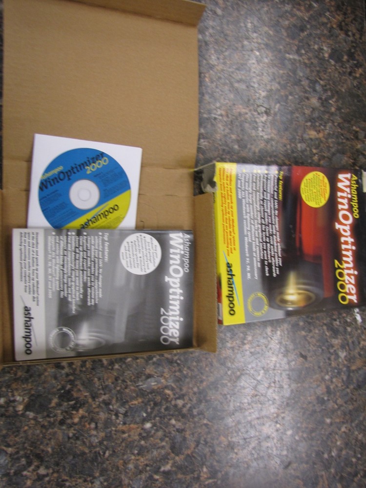 Vintage Ashampoo WinOptimizer 2000 Win Optimizer in Box Windows ME & 2000 -HM40