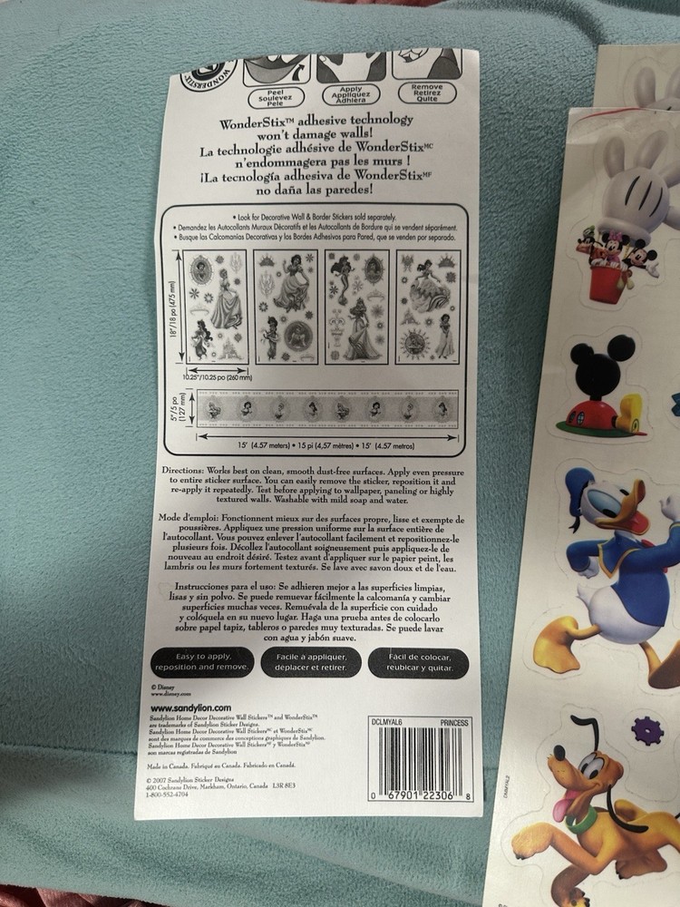 Disney Vintage Sticker Sheets Lot