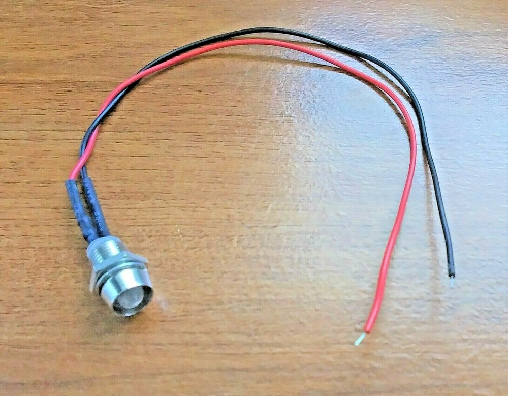 Super Bright 12 volt Amber LED Marine Grade Courtesy Light in SS Bezel