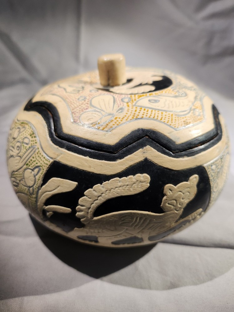 Beautiful hand painted Gourd