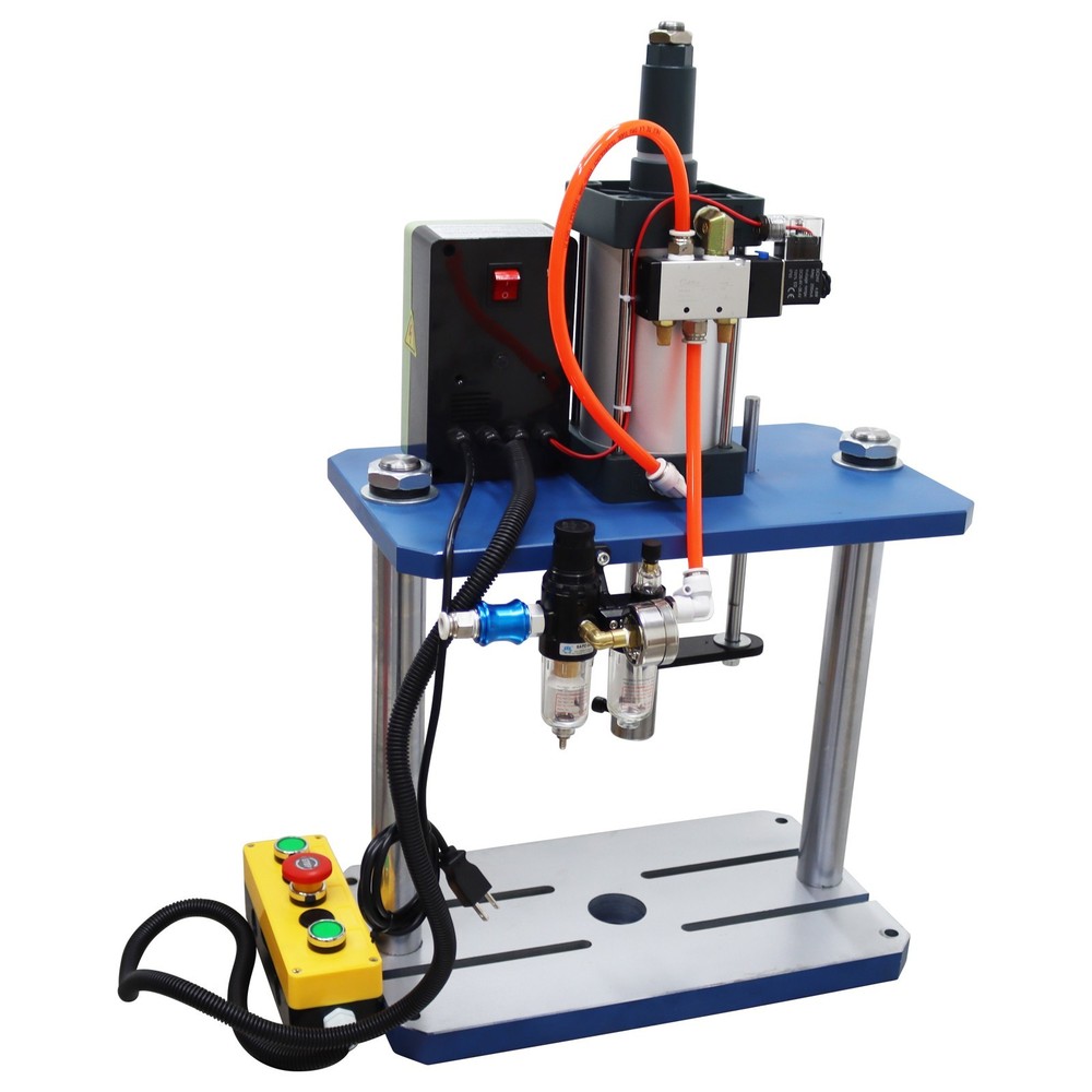 110V 2 Boards Adjustable Pneumatic Punch Press Machine with Controller 1102lb