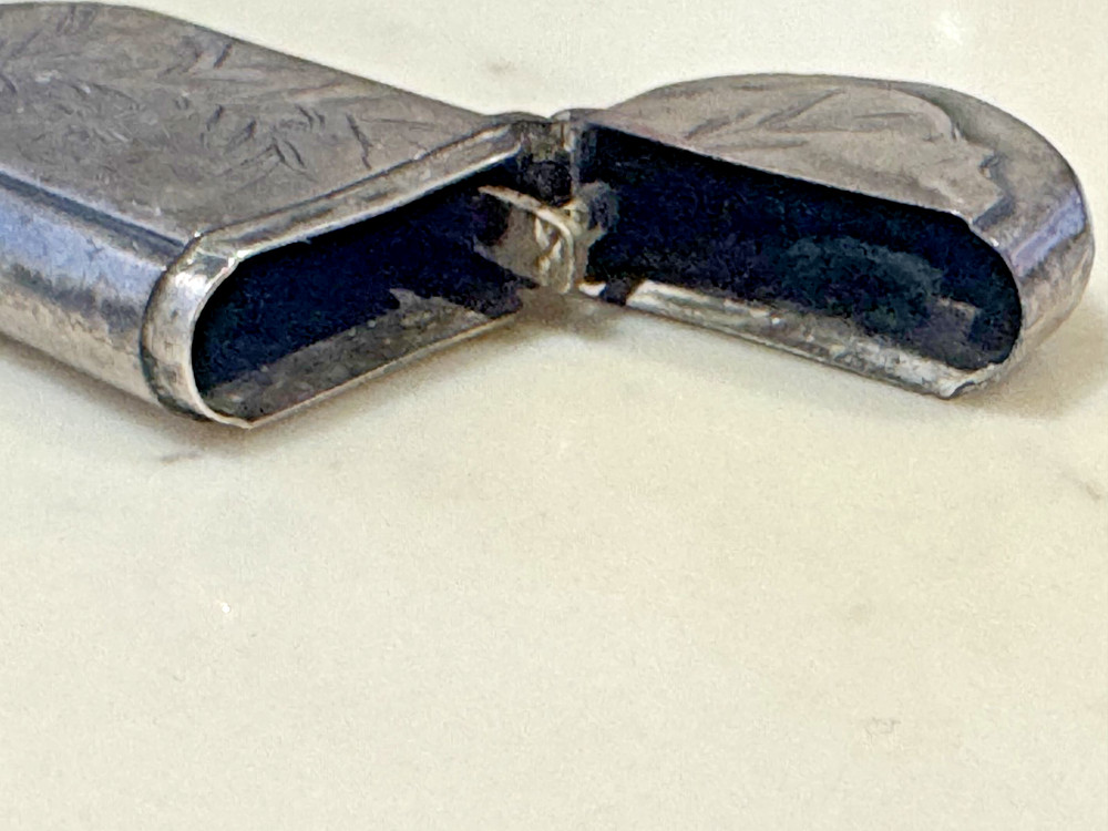 Antique Sterling Silver Match Case Possibly Gorham Hard to Read the Makers Mark