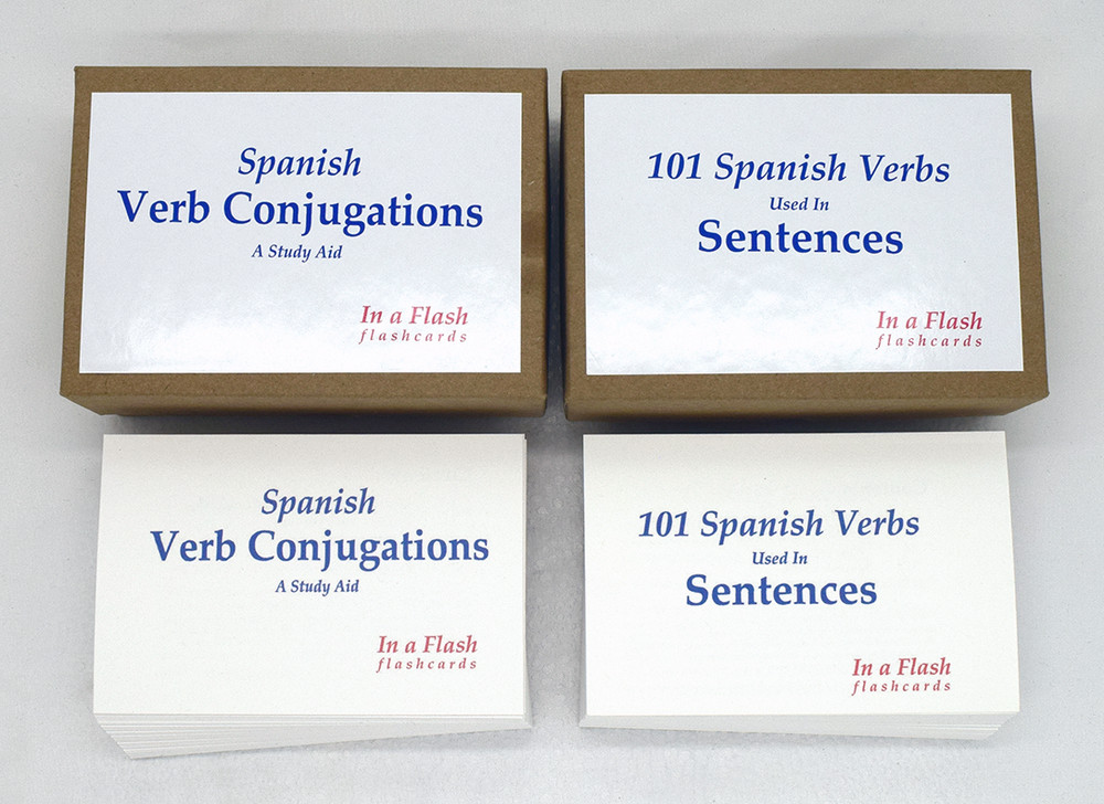 Spanish Language Flashcards - Two-Deck Special: Conjugations and Sentences