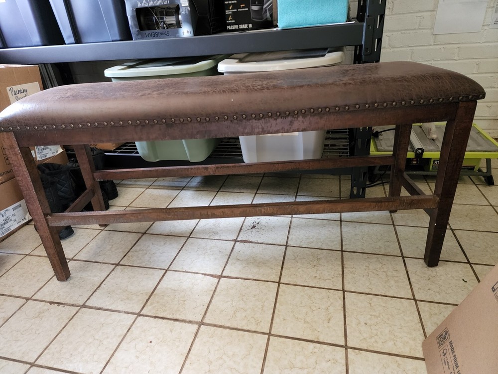 Brown traditional bench 