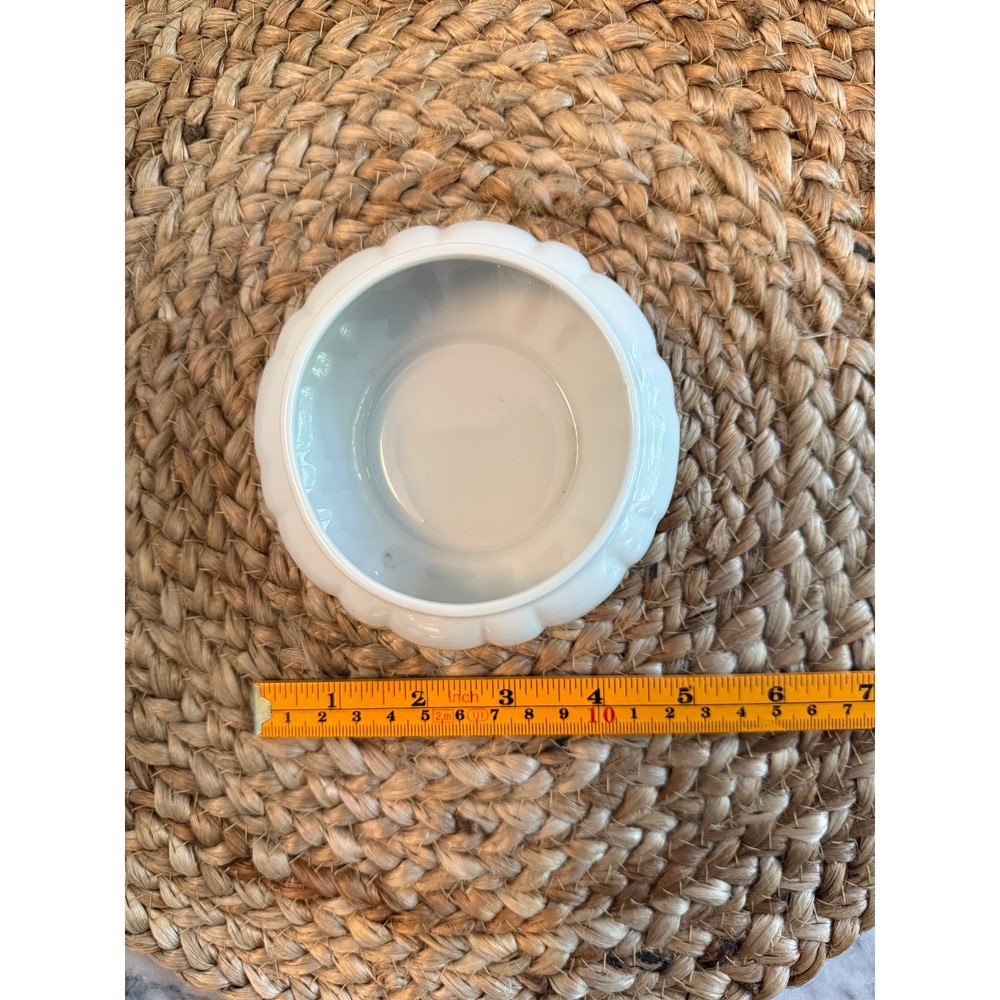 Vintage small white Matson (Japan) ceramic cachepot planter