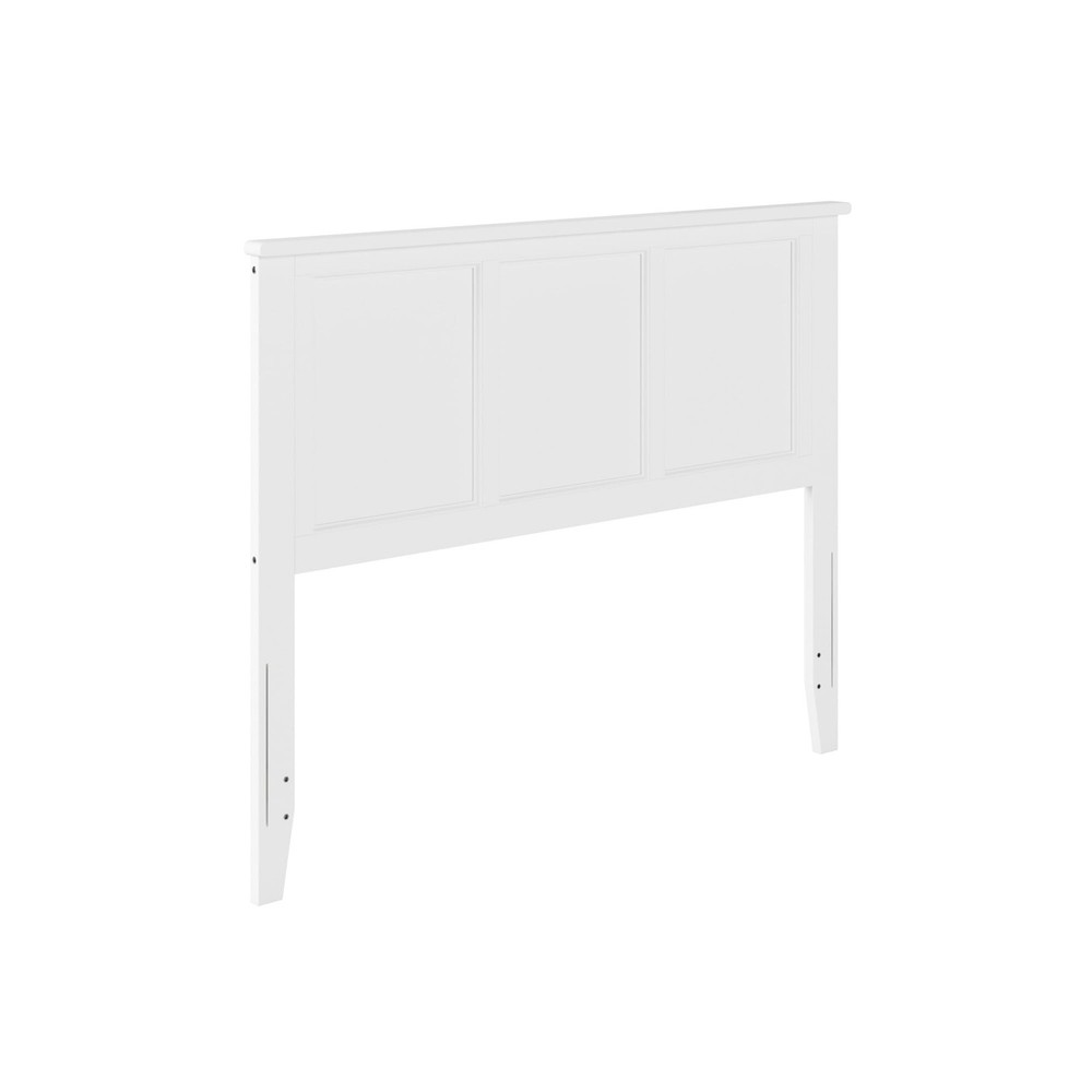 Madison Full White Headboard Solid Hardwood Clean Lines Durable Design