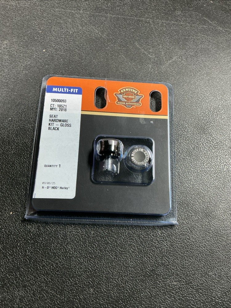 OEM Harley Davidson Gloss Black Quick Release Seat Hardware