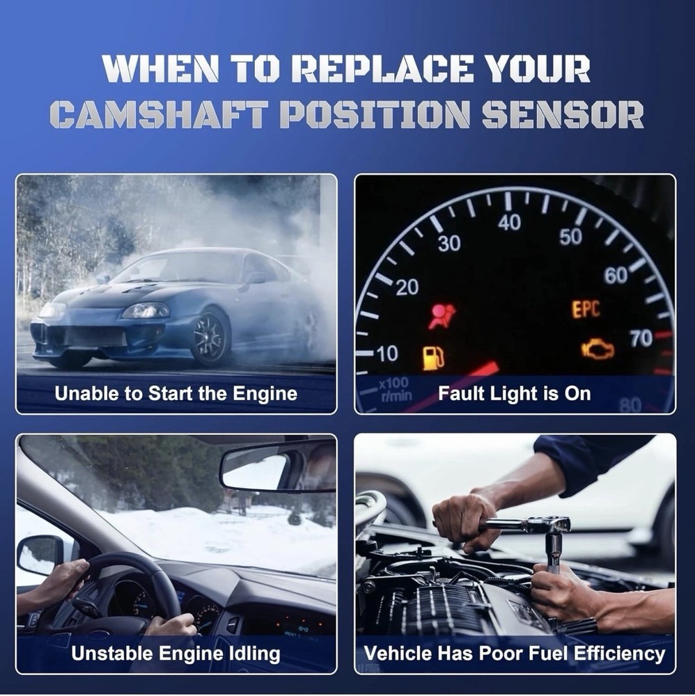 Engine Camshaft Position Sensor Compatible with 2011-2018 Ford F-150 Edge Explor