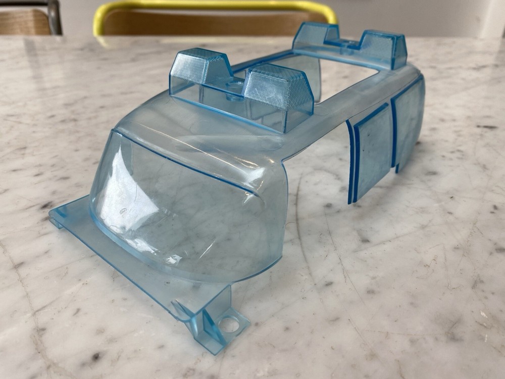 1984 Kenner Ghostbusters Ecto 1 windscreen and window plastic glass.