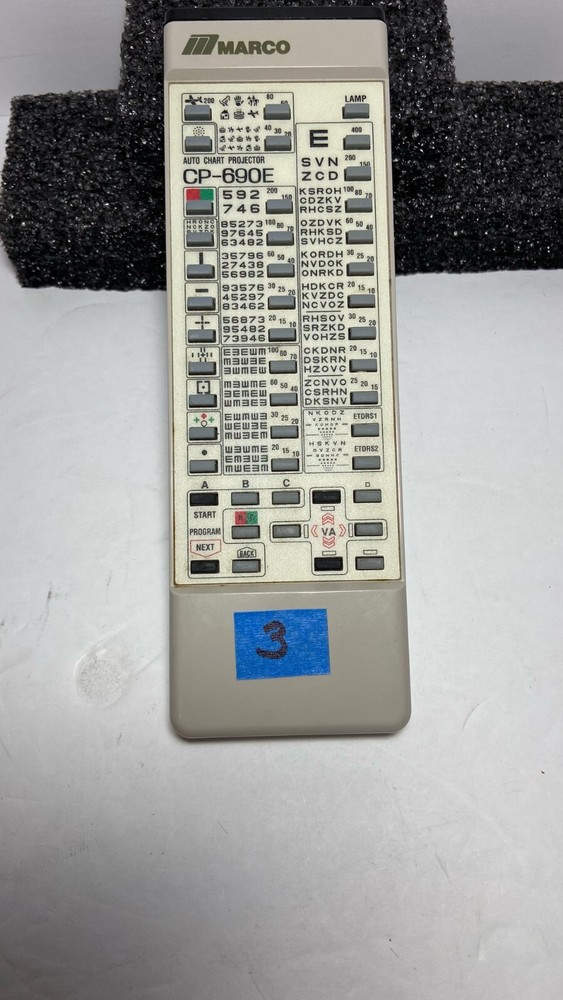 Remote Control for Marco CP-690E Auto Projector