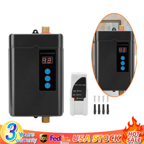 Electric Mini Tank Water Heater 2.5 Gallons Eliminate Time For Hot Water Shelf