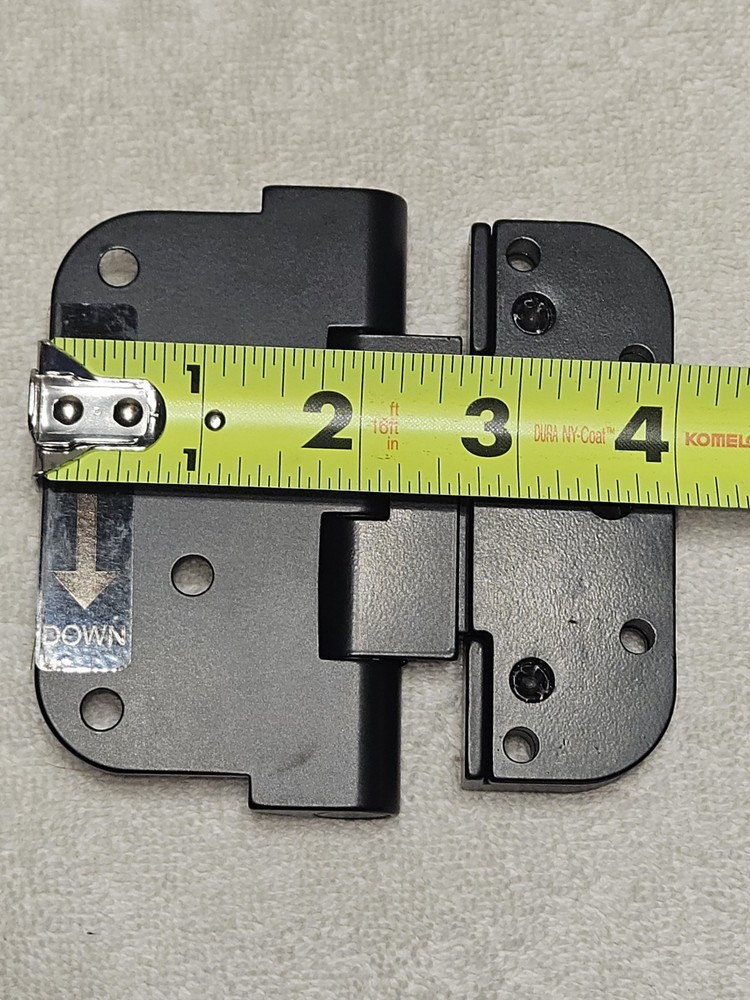 HOPPE Adjustable Set Hinge Matte Black RIS/LOS F9714M