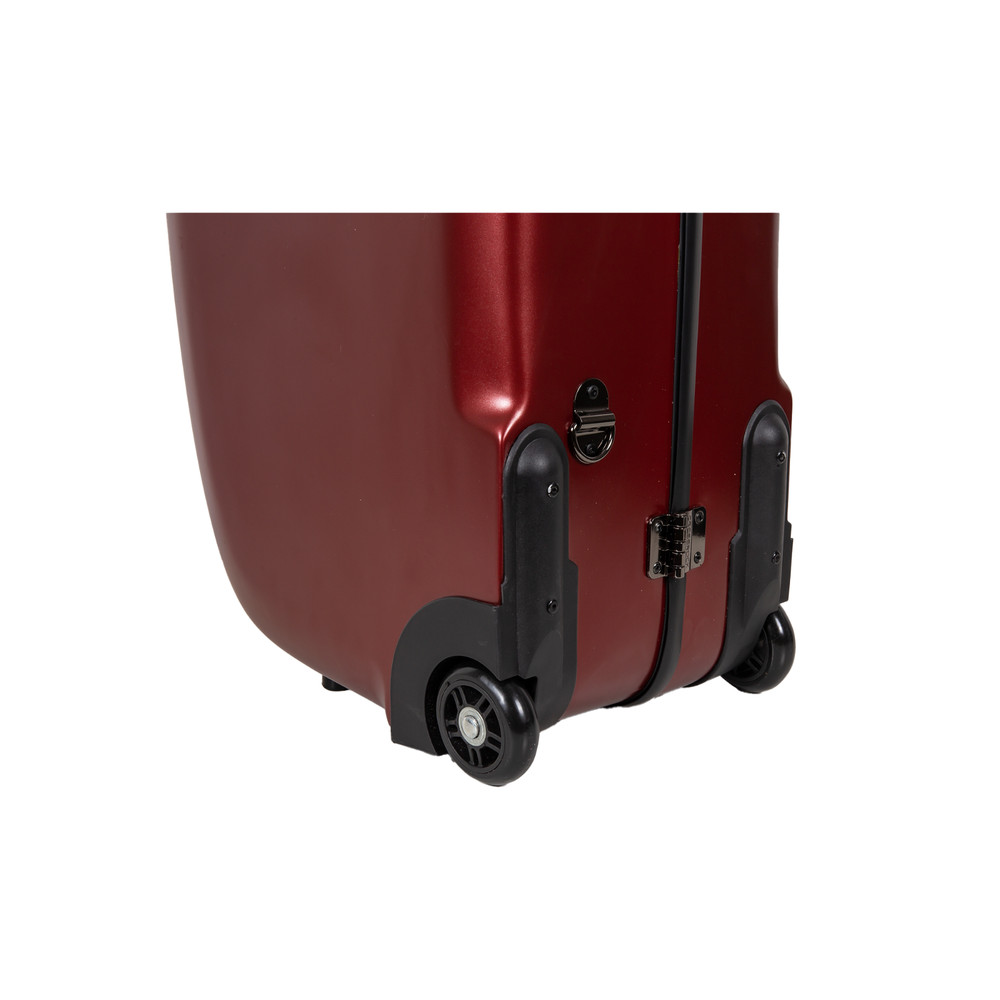 Crossrock Low A Baritone Saxophone Case with Wheels | Polycarbonate Hard Shell