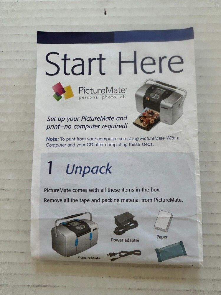 Epson PictureMate Personal Photo Lab Printer Express Edition Tested