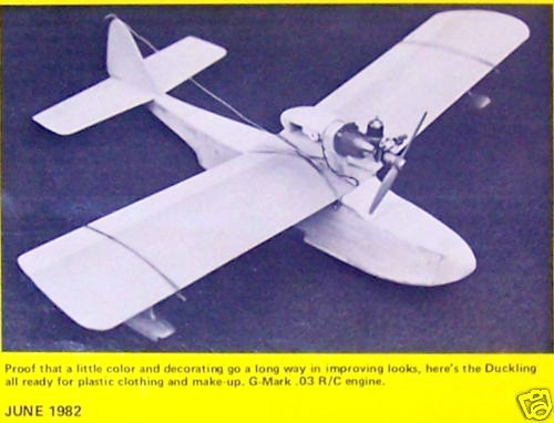 DRAKE PLAN + RC CONSTRUCTION ARTICLE for 35" Span 1/2A Amphibian Model Airplane