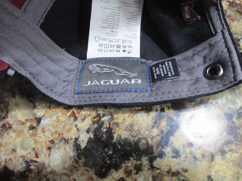 Official Black & Red Jaguar Strapback Baseball Hat - NWOT