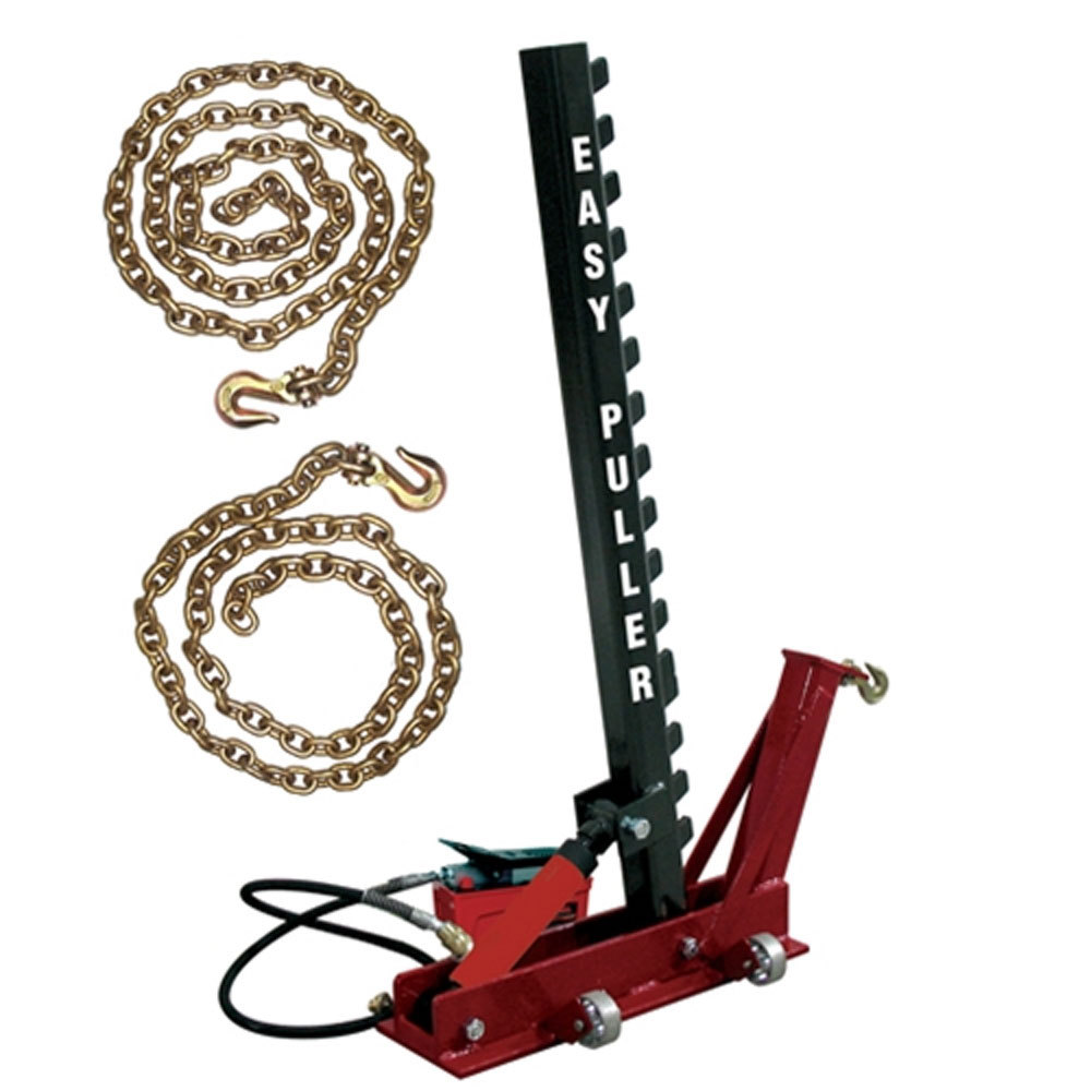 Champ Easy-Puller Auto Frame Machine Pulling Post Kit w/ Clevis Grab Hooks 4025