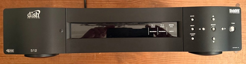 Dish Network DVR 512 Receiver with Remote Control Smart Card Used Tested Working
