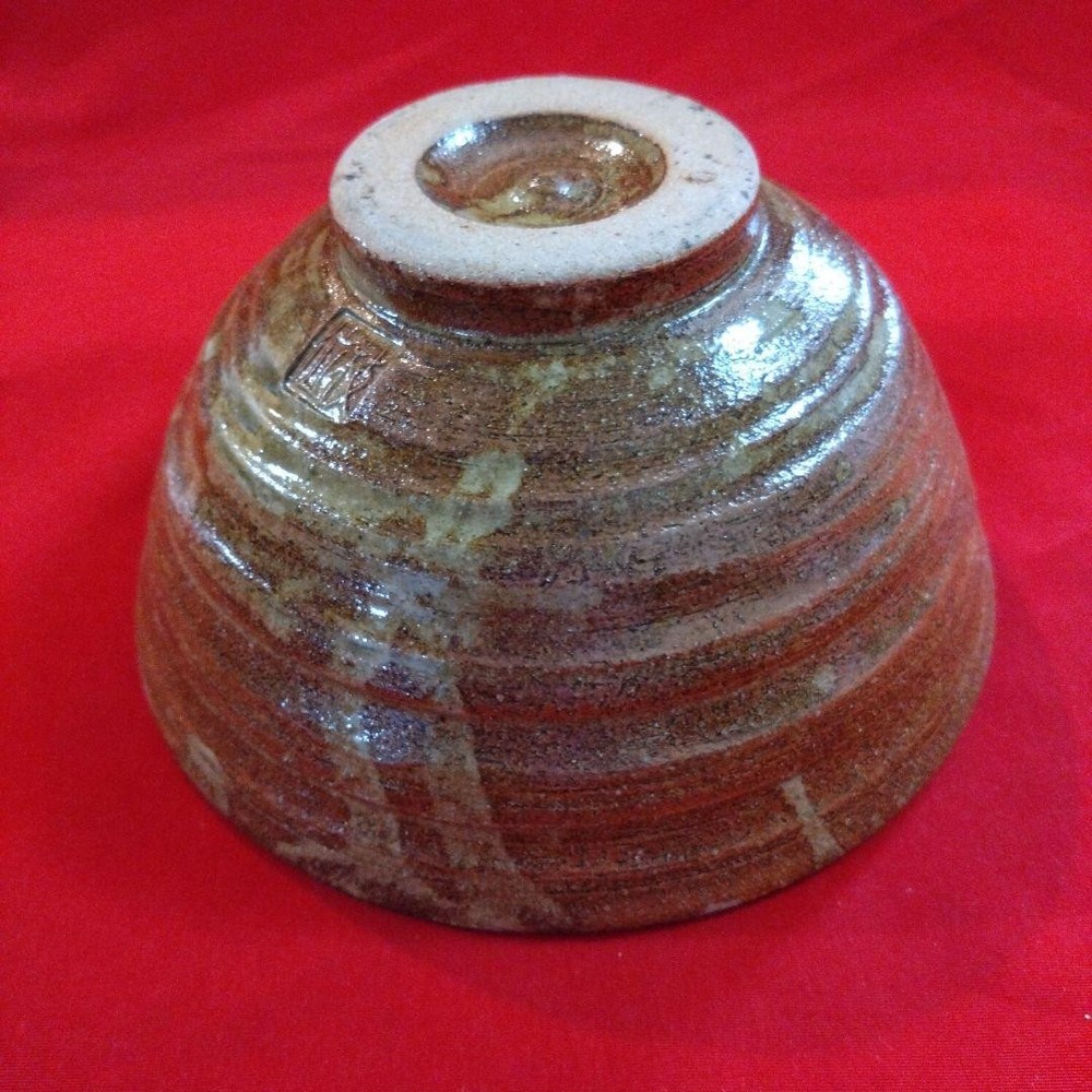 Tea Utensils Brown ceramic round B6
