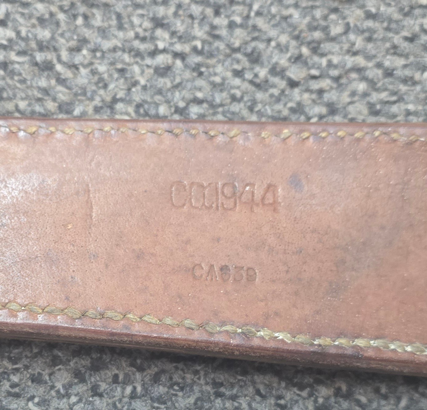 British English 1944 Dated Machete Leather Scabbard Sheath