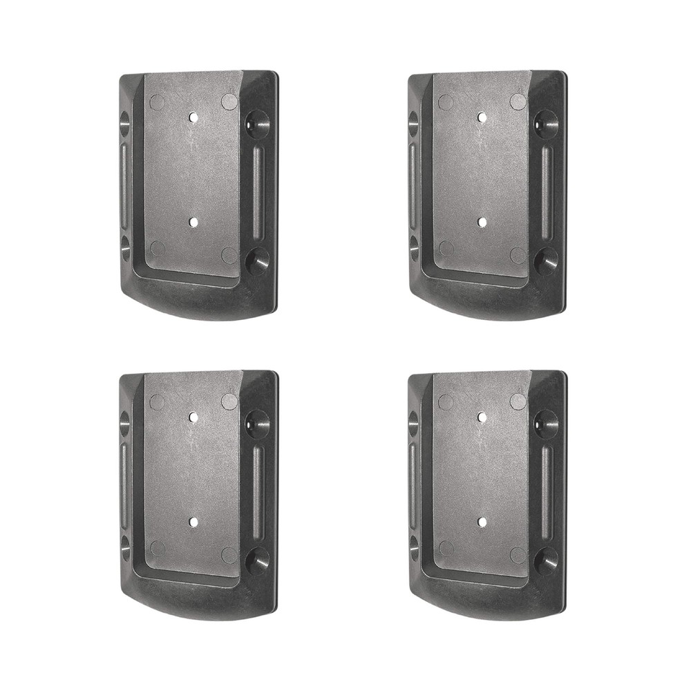 DRC Deck 4 Pack Rail Connector Black with Screws Heavy Duty Decking Hardware