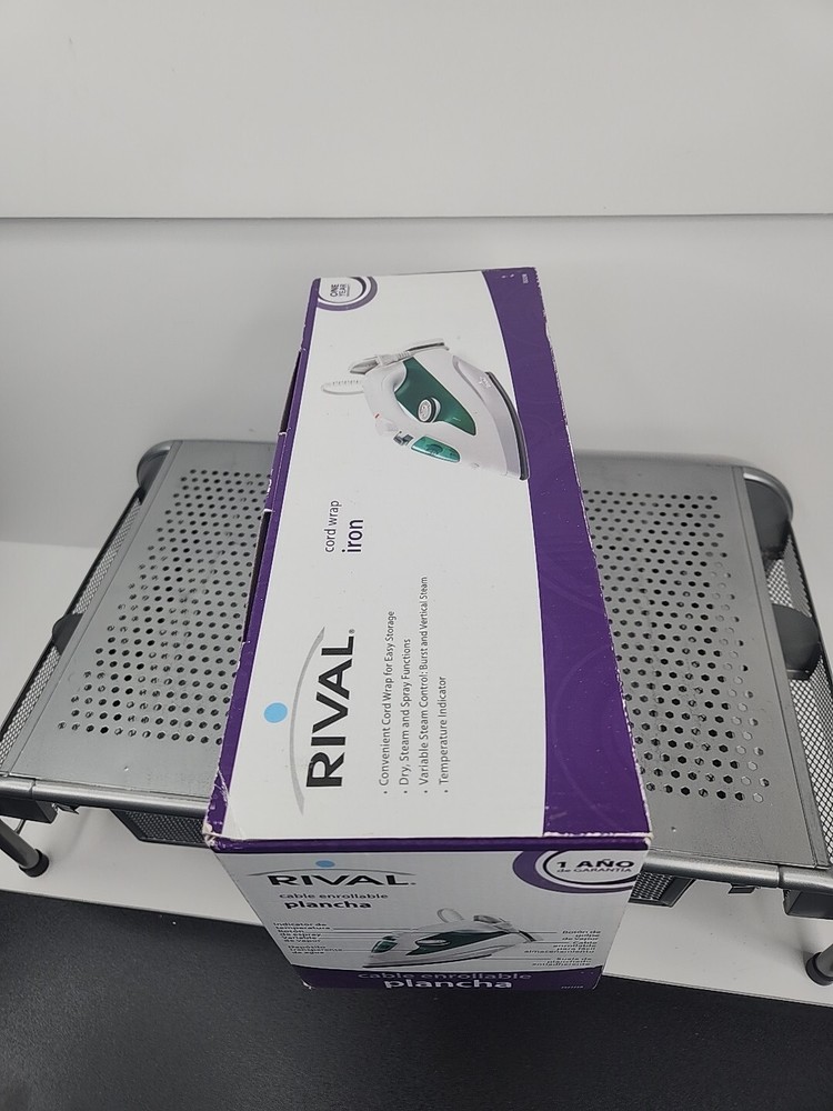 RIVAL Cord Wrap Iron Steam Control Spray Function Temperature Indicator New