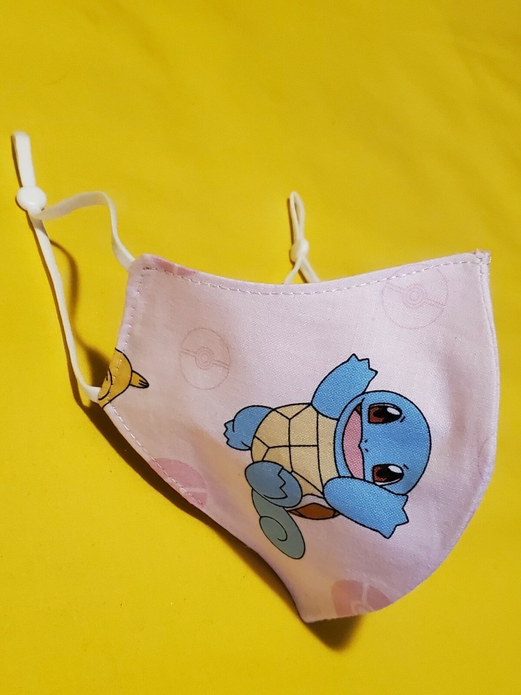 Kids Pokemon Squirtle Adjustable Face Mask