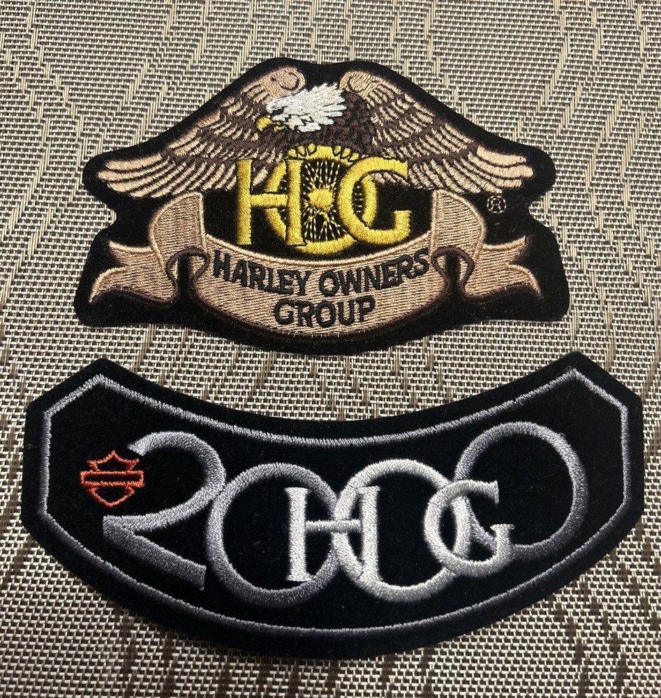 2X VTG NOS HOG Harley Davidson Patch Owners Group Badge Eagle