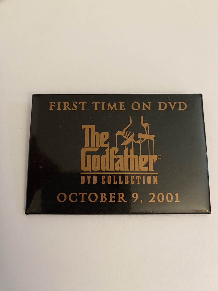 The Godfather First Time On DVD Pin Back Button P137