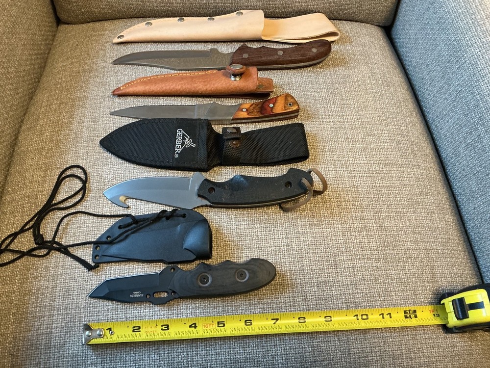 4 x hunting knives, lot buy