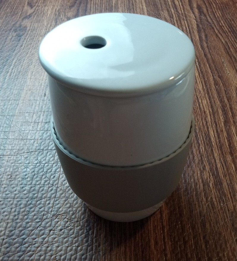 Pampered Chef Ceramic Egg Cooker Model w/ Silicone Sleeve