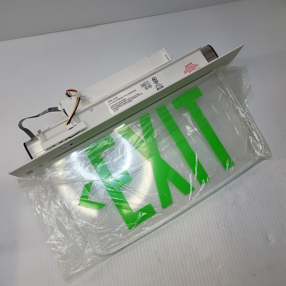 LECSGLWE Recessed Edge-lit LED Exit Sign SEE DESCRIPTION