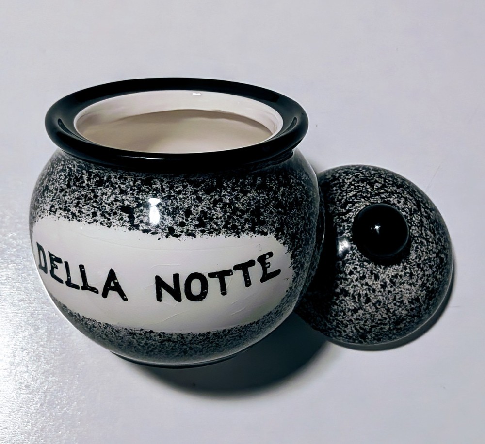 Della Notte Ceramic Sugar Bowl With Ceramic Lid