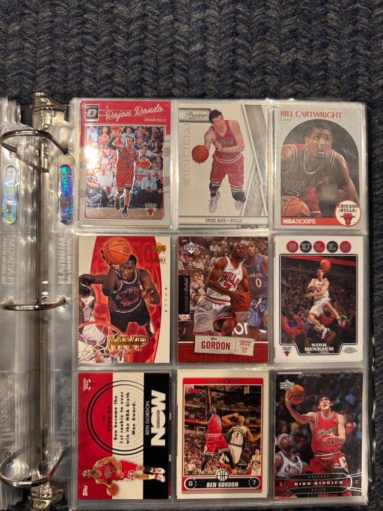 Basketball card binder collection